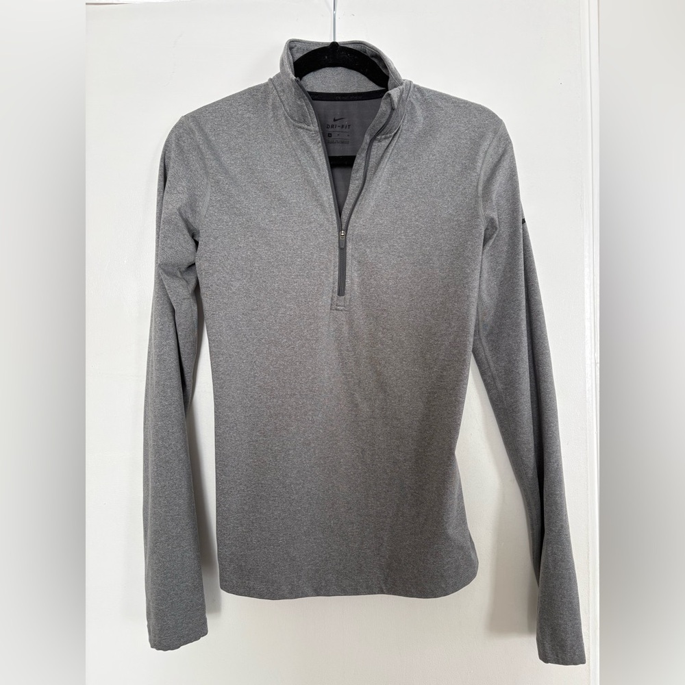 Nike Women's Gray Zip-Up Top